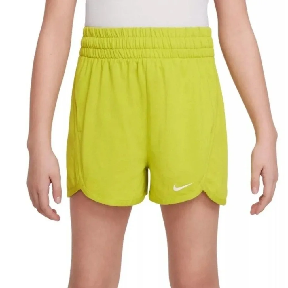 Nike Big Kids' Dri-FIT Breezy High-Waisted‎ Training Shorts Size Medium